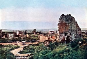 The ruins of Clermont-en-Argonne, west of Verdun, September 1916 by Jules Gervais Courtellemont